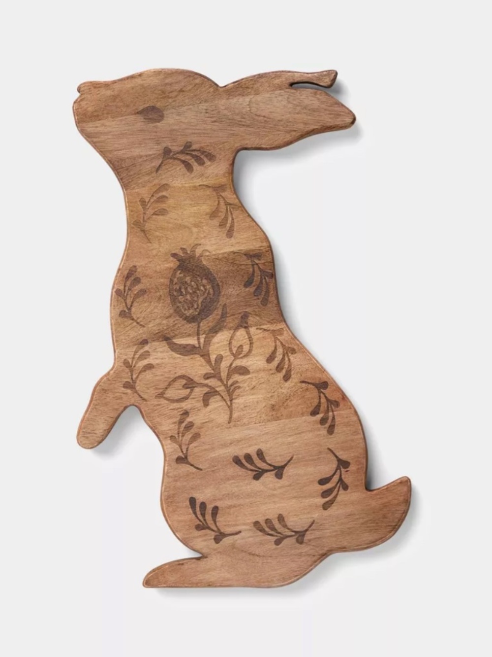 NEW Easter Figural Standing Bunny Serving Board Brown - Target Threshold